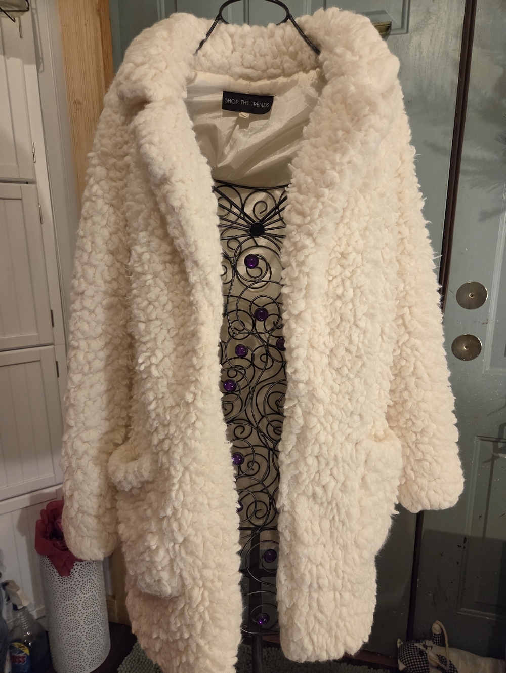 Shop The Trends White Sherpa Jacket